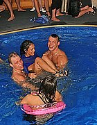 Ordinary party turns into awesome poolside hardcore orgy - 001