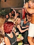 Muscular guys seduce and fuck drunken horny girls in the club